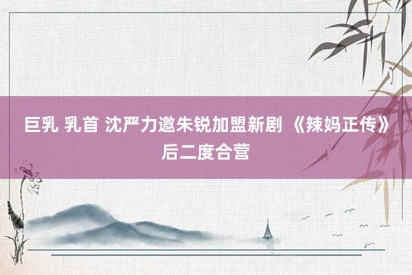巨乳 乳首 沈严力邀朱锐加盟新剧 《辣妈正传》后二度合营